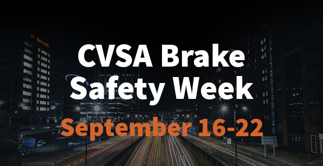CVSA Brake Safety Week